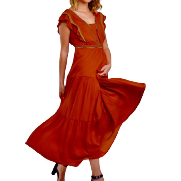 See U Soon Dresses & Skirts - See U Soon NWT Brick/Terracotta Sleeveless Maxi Dress Small